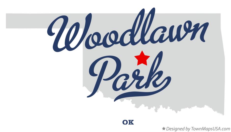 Map of Woodlawn Park Oklahoma OK