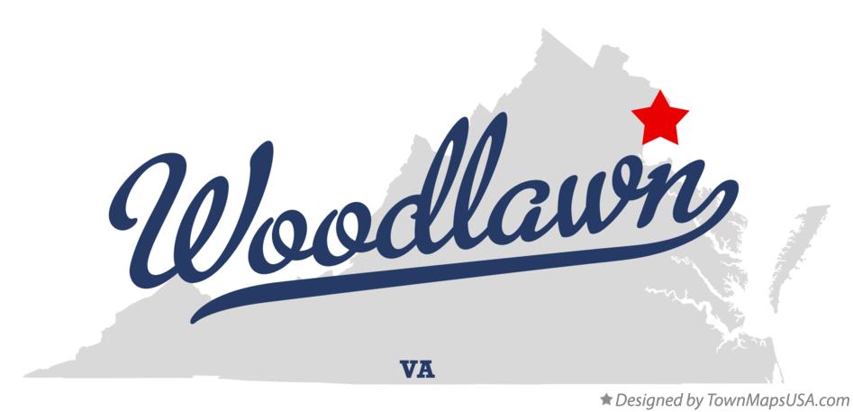Map of Woodlawn Virginia VA