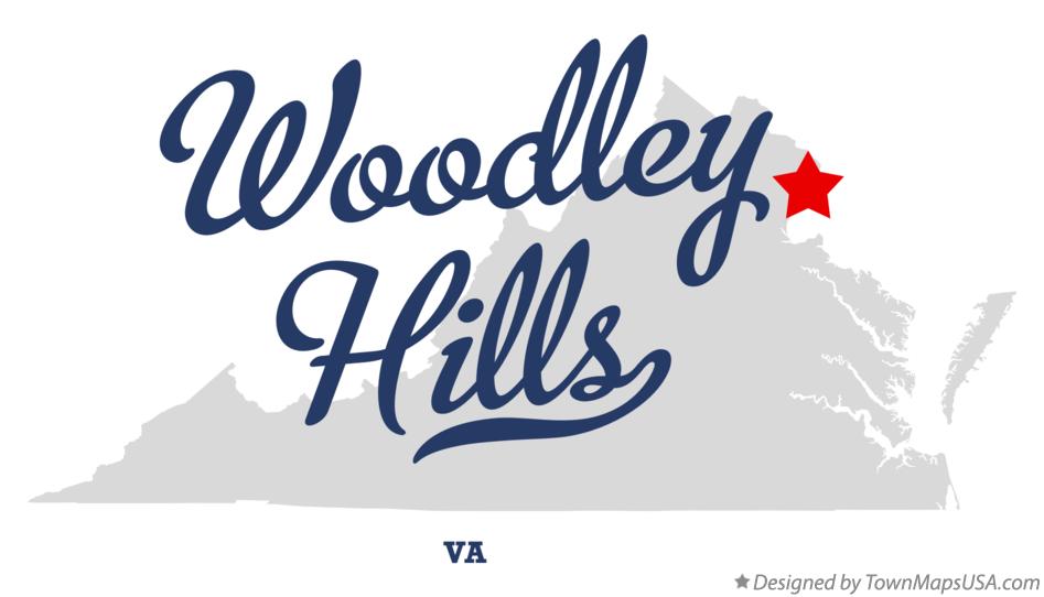 Map of Woodley Hills Virginia VA