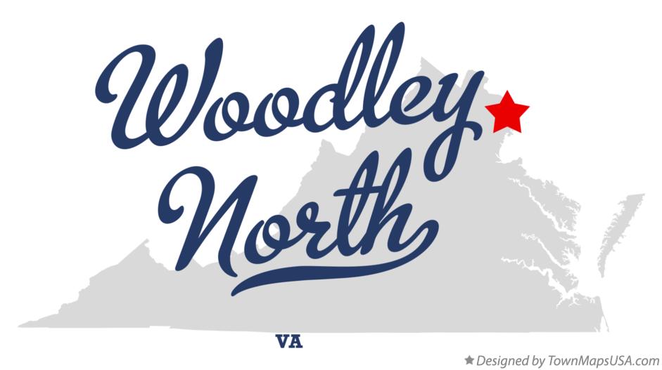 Map of Woodley North Virginia VA