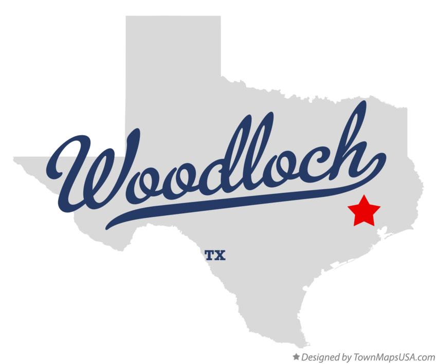 Map of Woodloch Texas TX