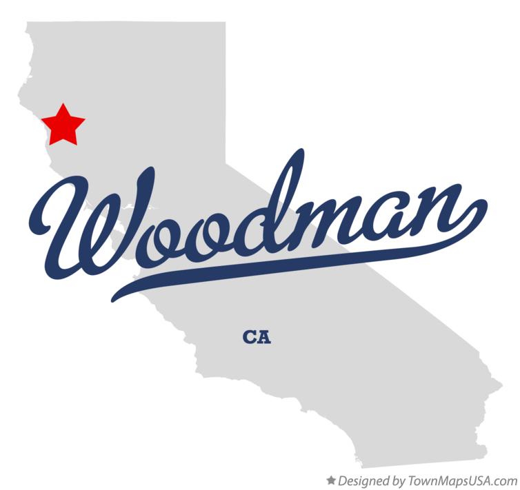 Map of Woodman California CA