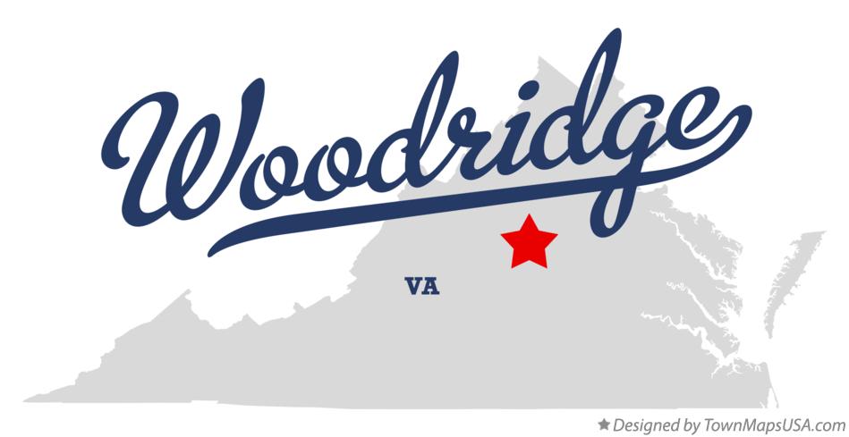 Map of Woodridge Virginia VA