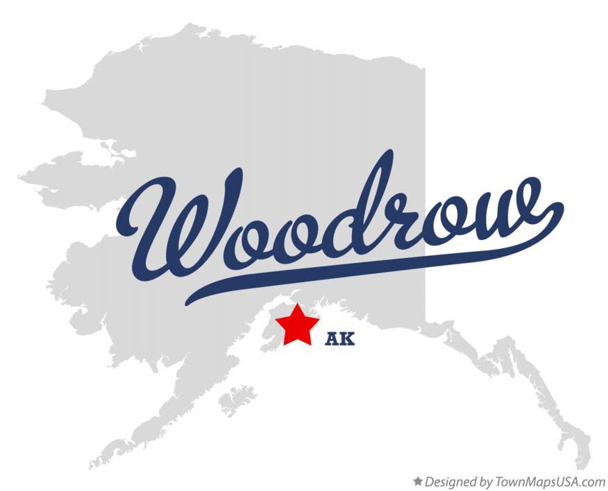 Map of Woodrow Alaska AK