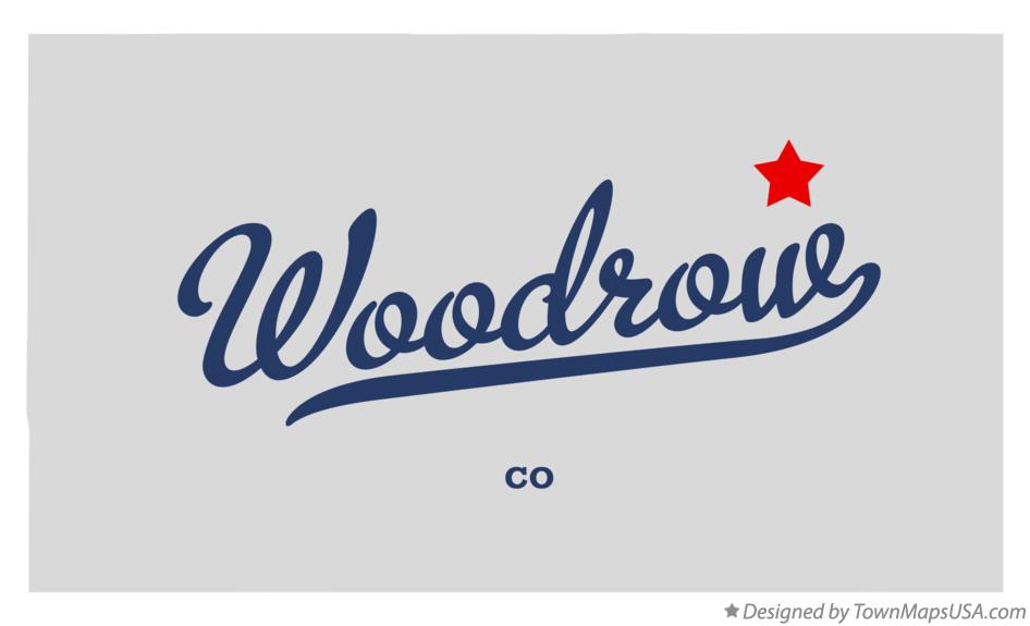 Map of Woodrow Colorado CO