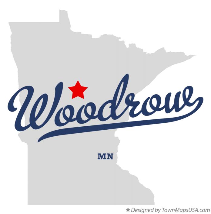 Map of Woodrow Minnesota MN