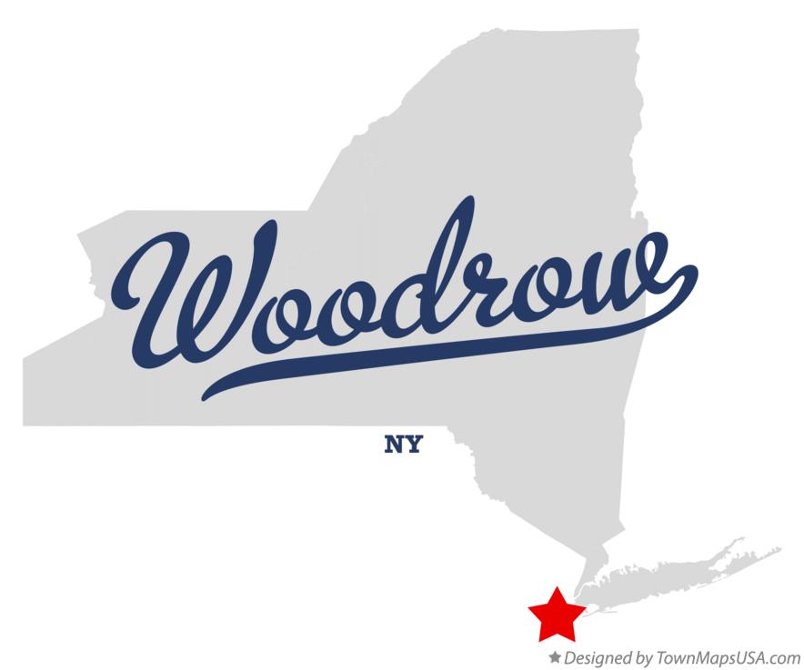 Map of Woodrow New York NY