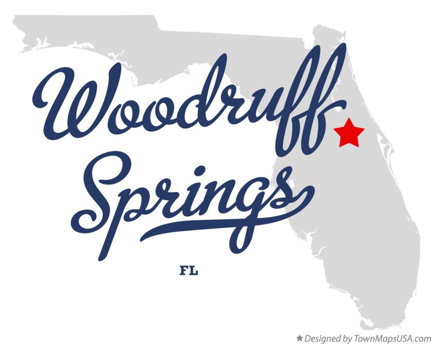 Map of Woodruff Springs Florida FL