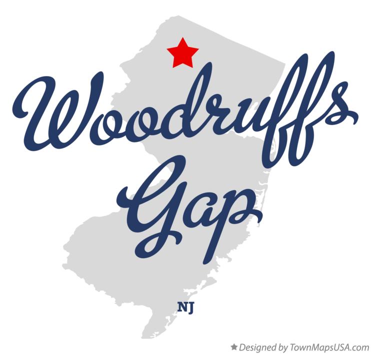 Map of Woodruffs Gap New Jersey NJ