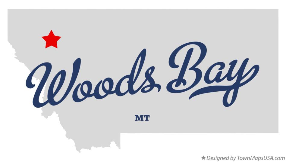 Map of Woods Bay Montana MT