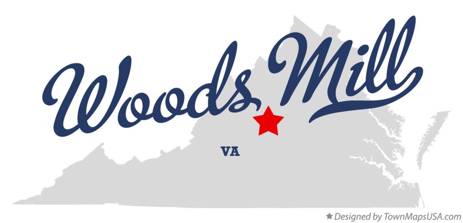 Map of Woods Mill Virginia VA