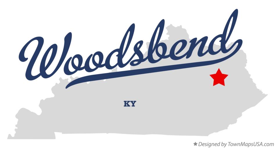 Map of Woodsbend Kentucky KY