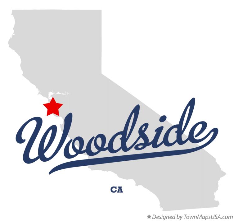 Map of Woodside California CA