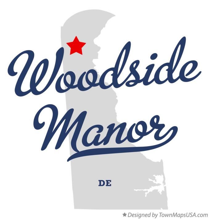Map of Woodside Manor Delaware DE