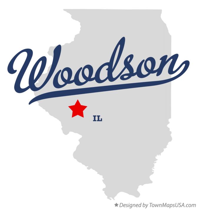 Map of Woodson Illinois IL