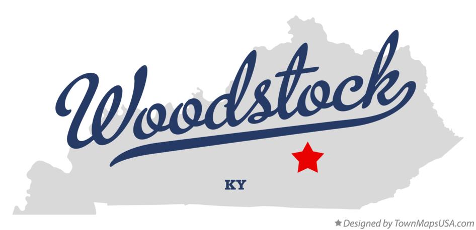 Map of Woodstock Kentucky KY