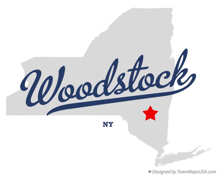Map Of Woodstock Ny New York