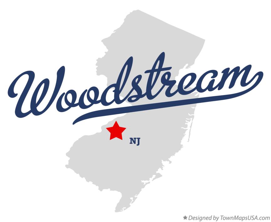 Map of Woodstream New Jersey NJ