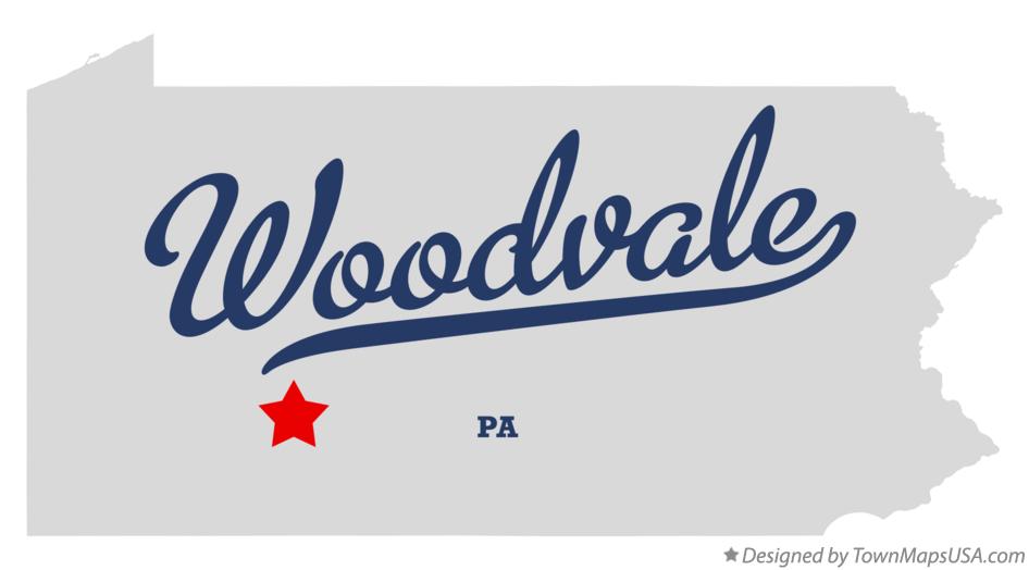 Map of Woodvale Pennsylvania PA