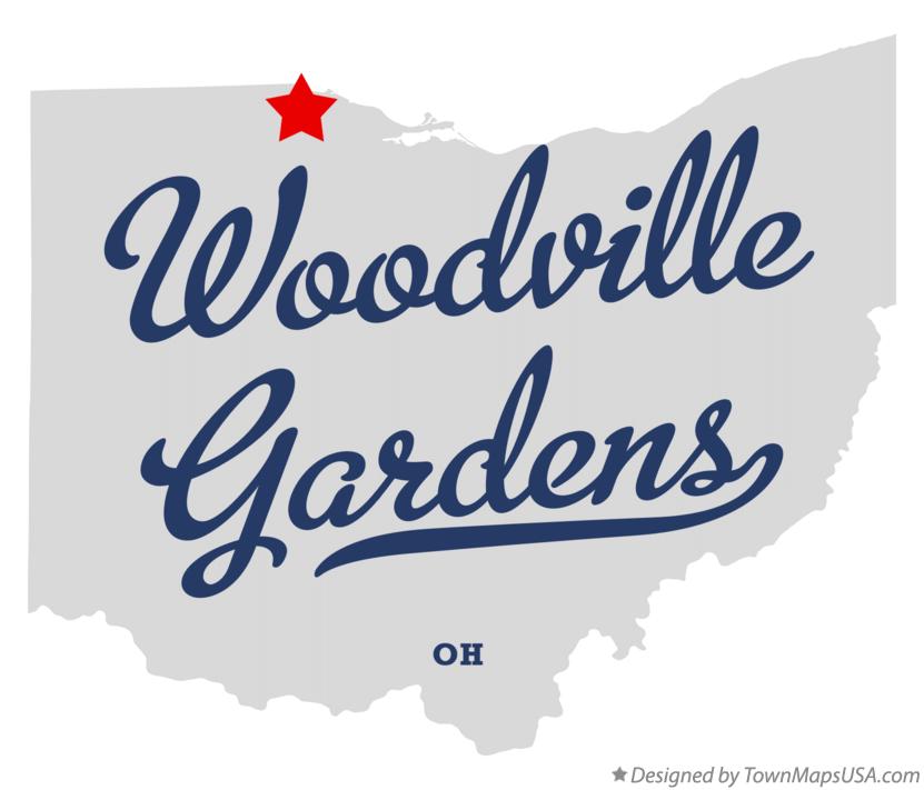 Map of Woodville Gardens Ohio OH