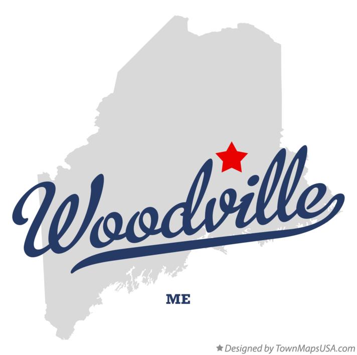 Map of Woodville Maine ME