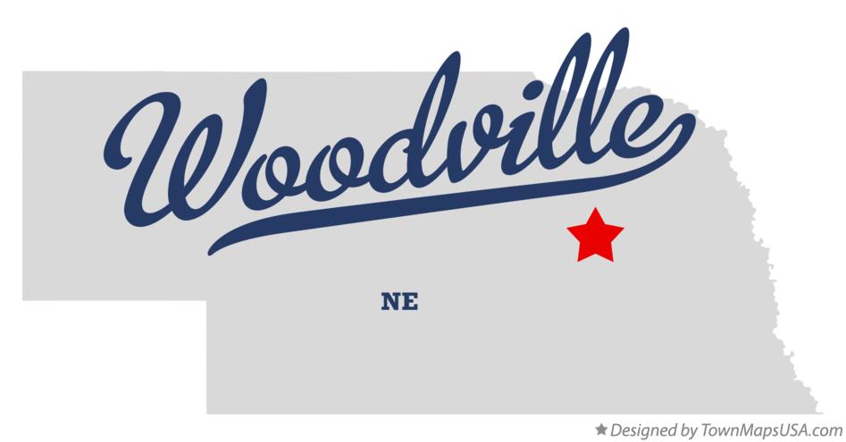 Map of Woodville Nebraska NE