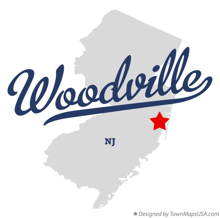 Map of Woodville New Jersey NJ