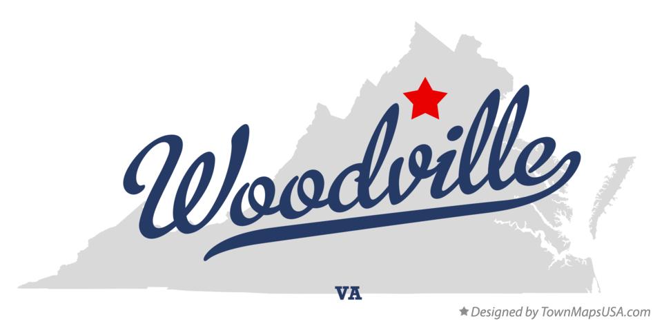 Map of Woodville Virginia VA