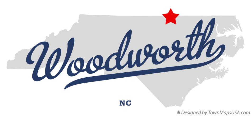 Map of Woodworth North Carolina NC