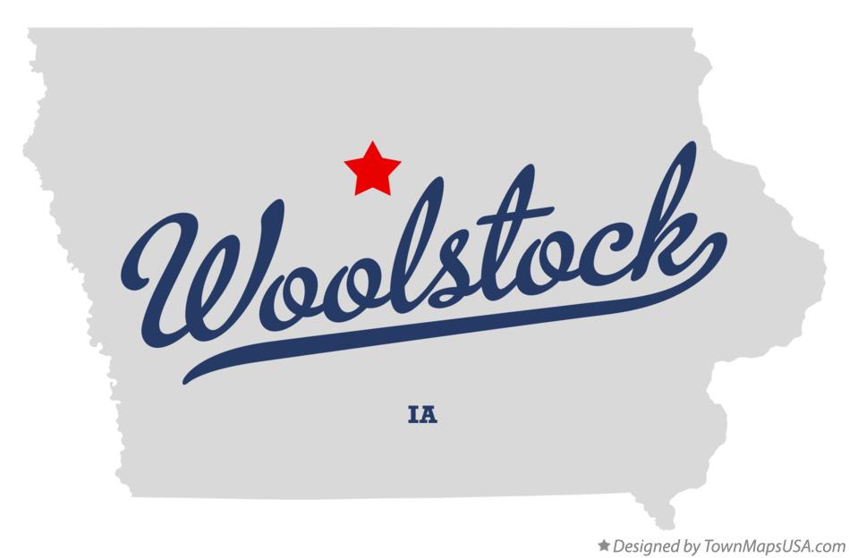 Map of Woolstock Iowa IA