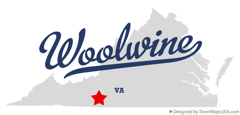 Map of Woolwine Virginia VA