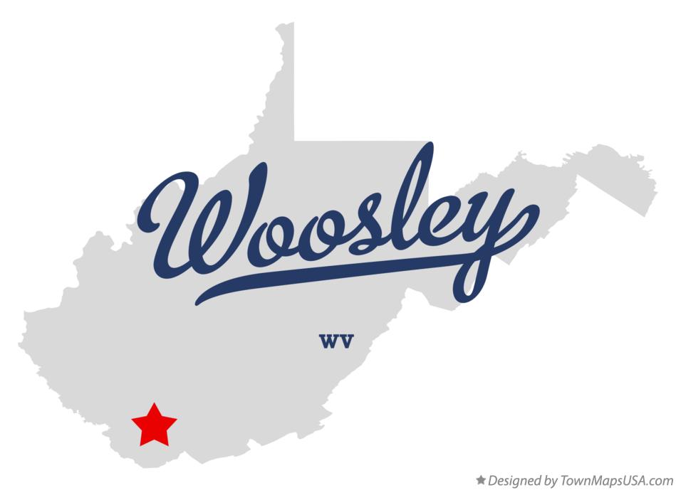 Map of Woosley West Virginia WV