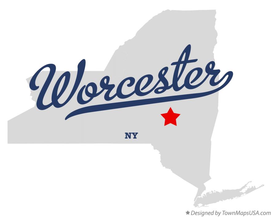 Map of Worcester New York NY