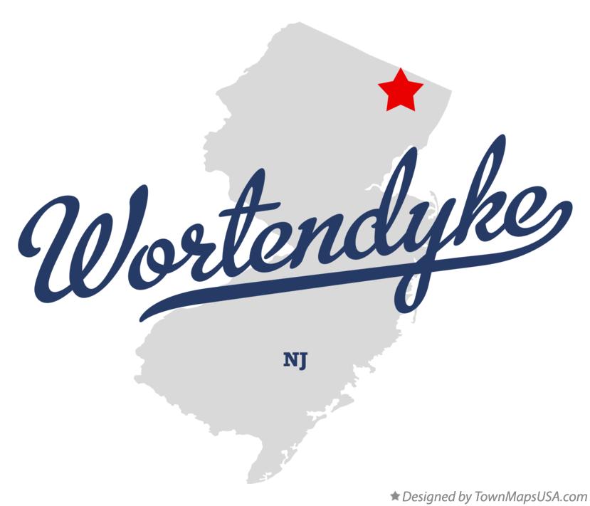 Map of Wortendyke New Jersey NJ