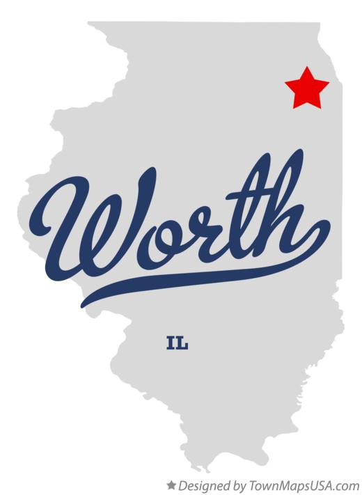 Map of Worth Illinois IL