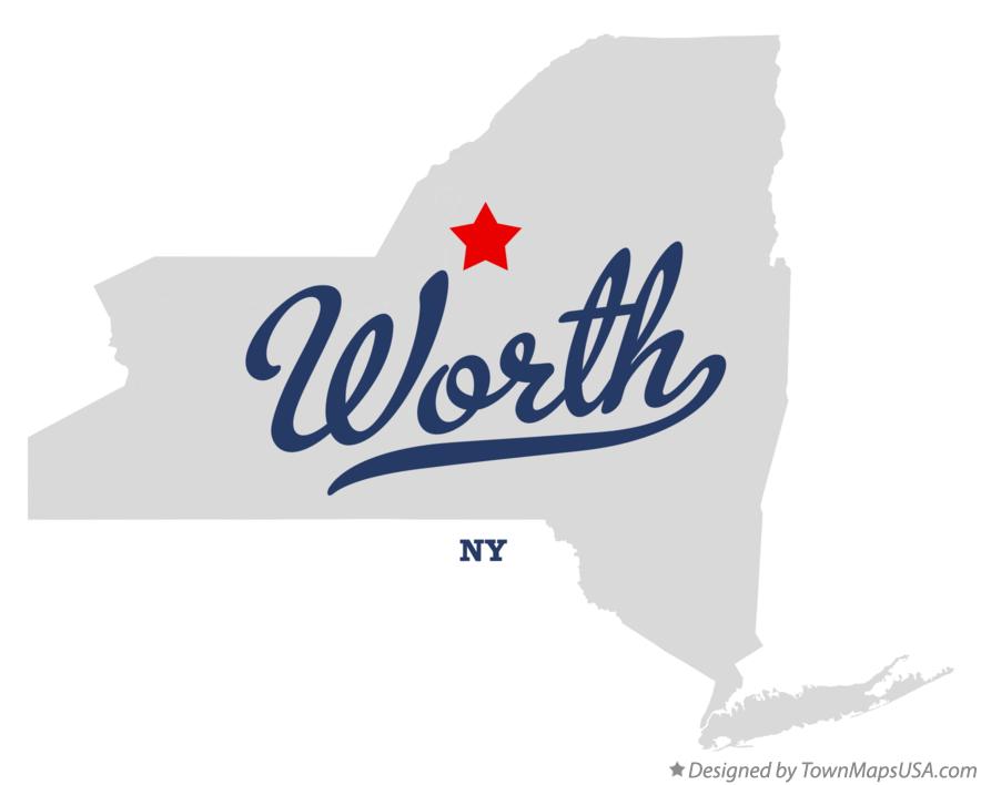 Map of Worth New York NY