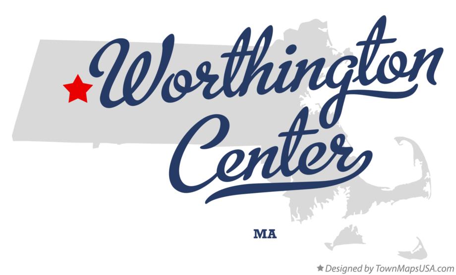 Map of Worthington Center Massachusetts MA
