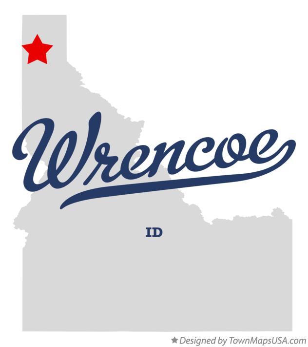 Map of Wrencoe Idaho ID