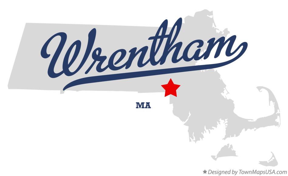 Map of Wrentham Massachusetts MA