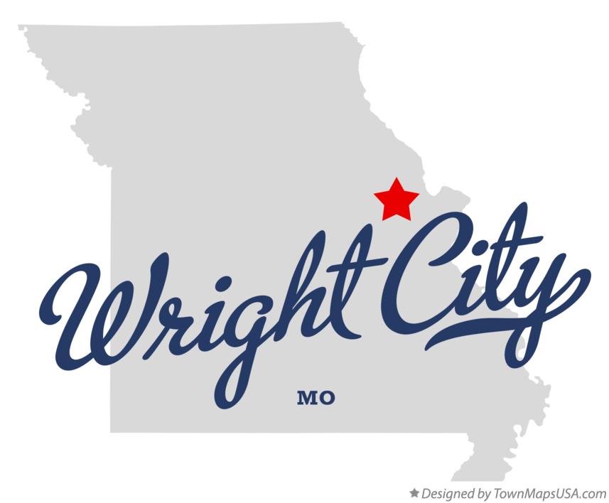 Map of Wright City Missouri MO