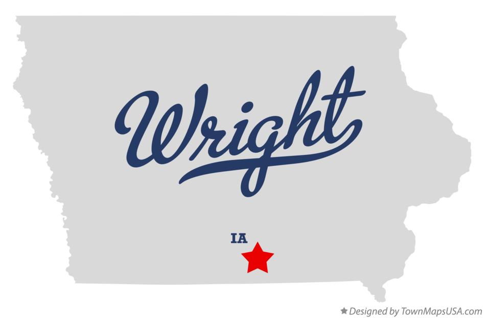 Map of Wright Iowa IA