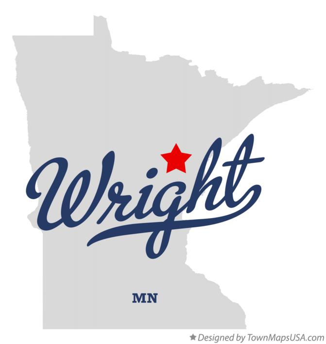 Map of Wright Minnesota MN