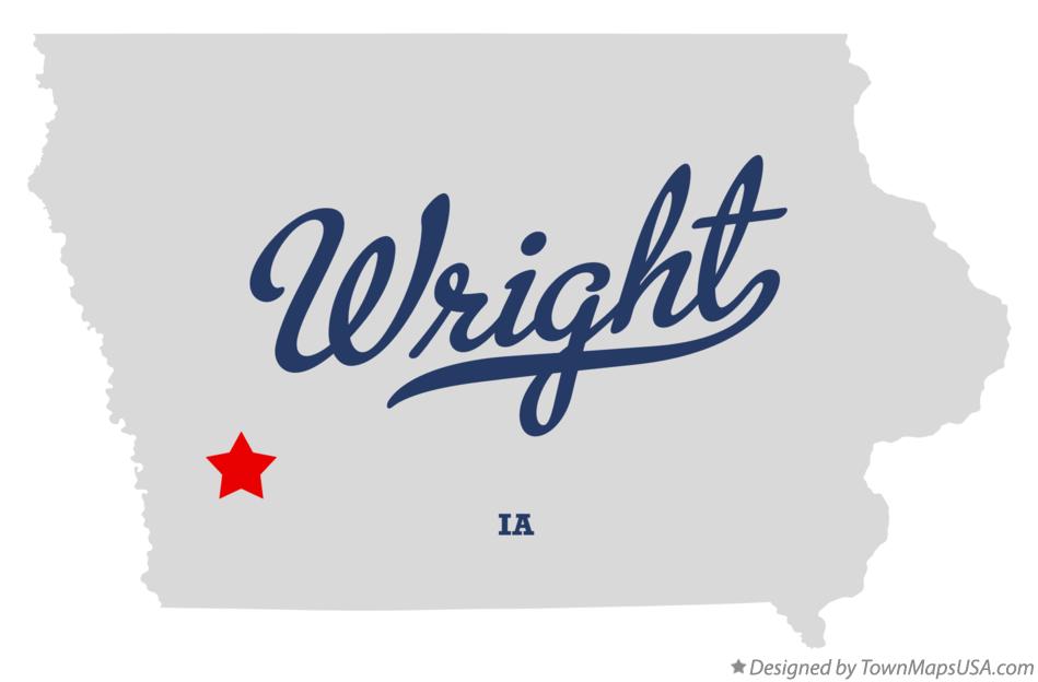 Map of Wright Iowa IA