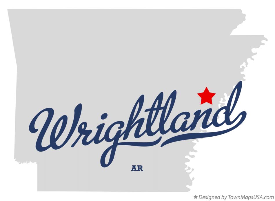 Map of Wrightland Arkansas AR