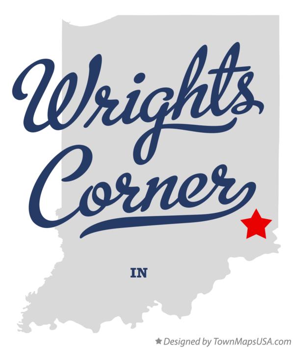 Map of Wrights Corner Indiana IN