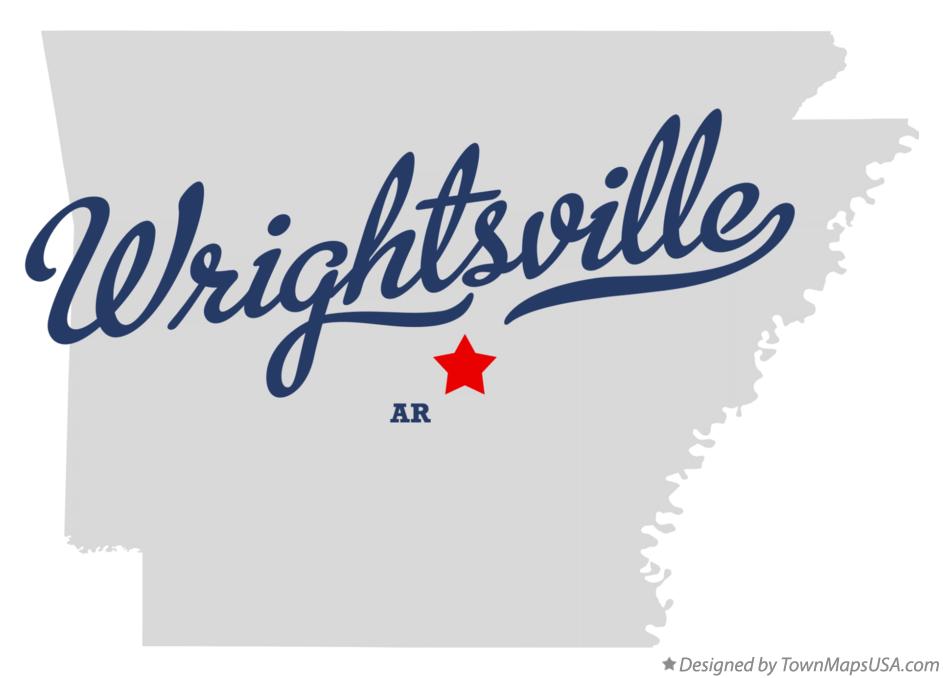 Map of Wrightsville Arkansas AR