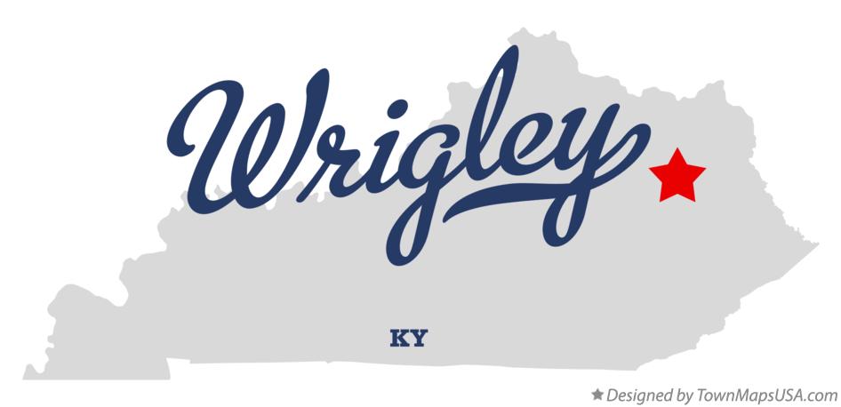 Map of Wrigley Kentucky KY