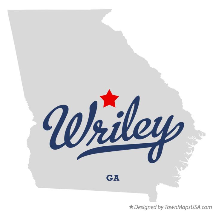 Map of Wriley Georgia GA