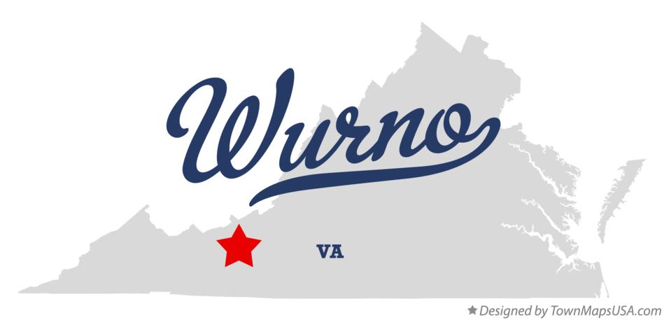 Map of Wurno Virginia VA