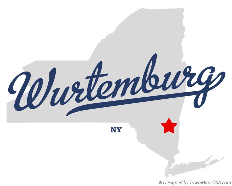 Map of Wurtemburg New York NY